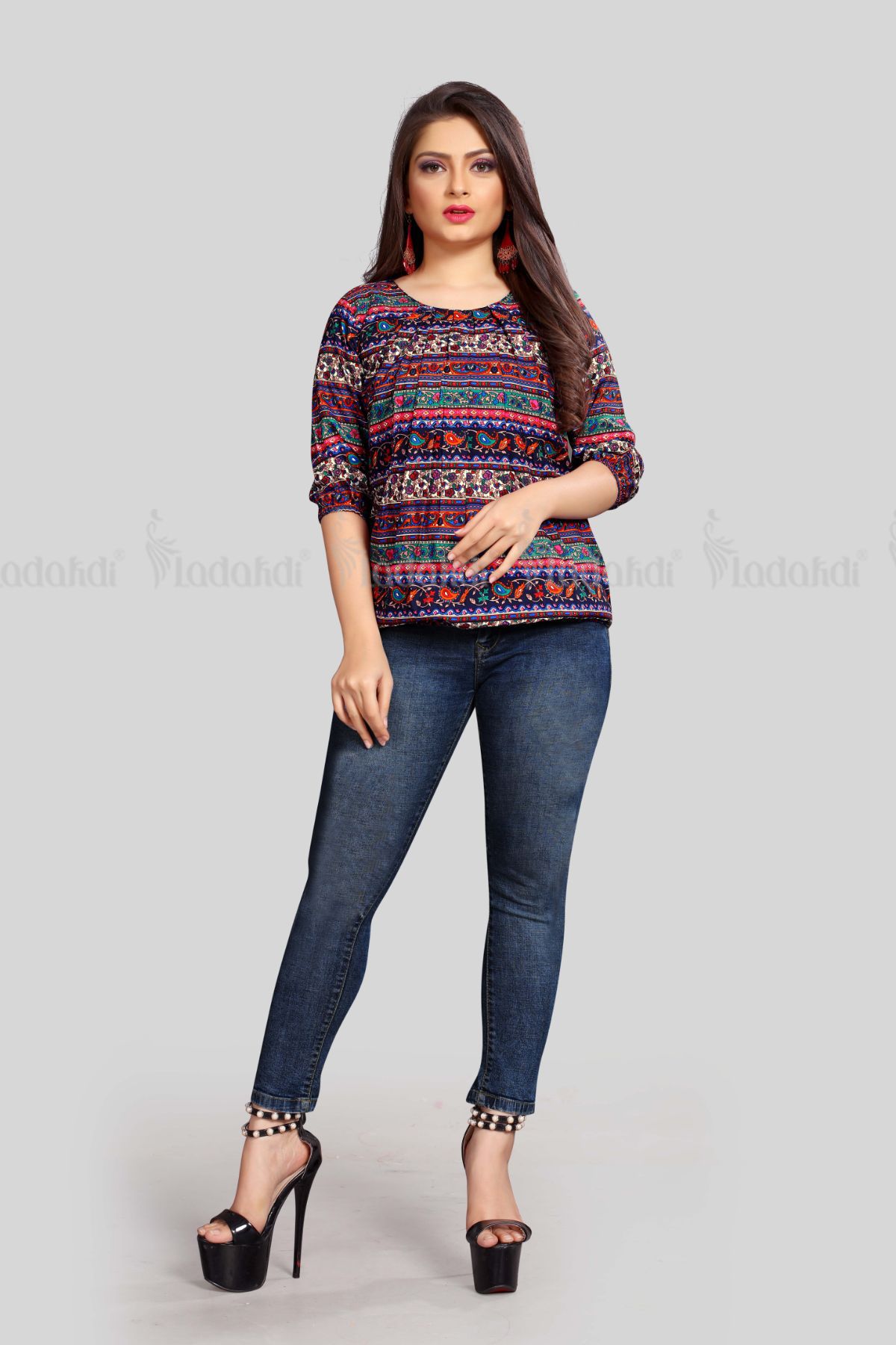 Designer Party Wear Top and Jeans at Rs 460/set | Kids Jeans in Howrah |  ID: 22452617812