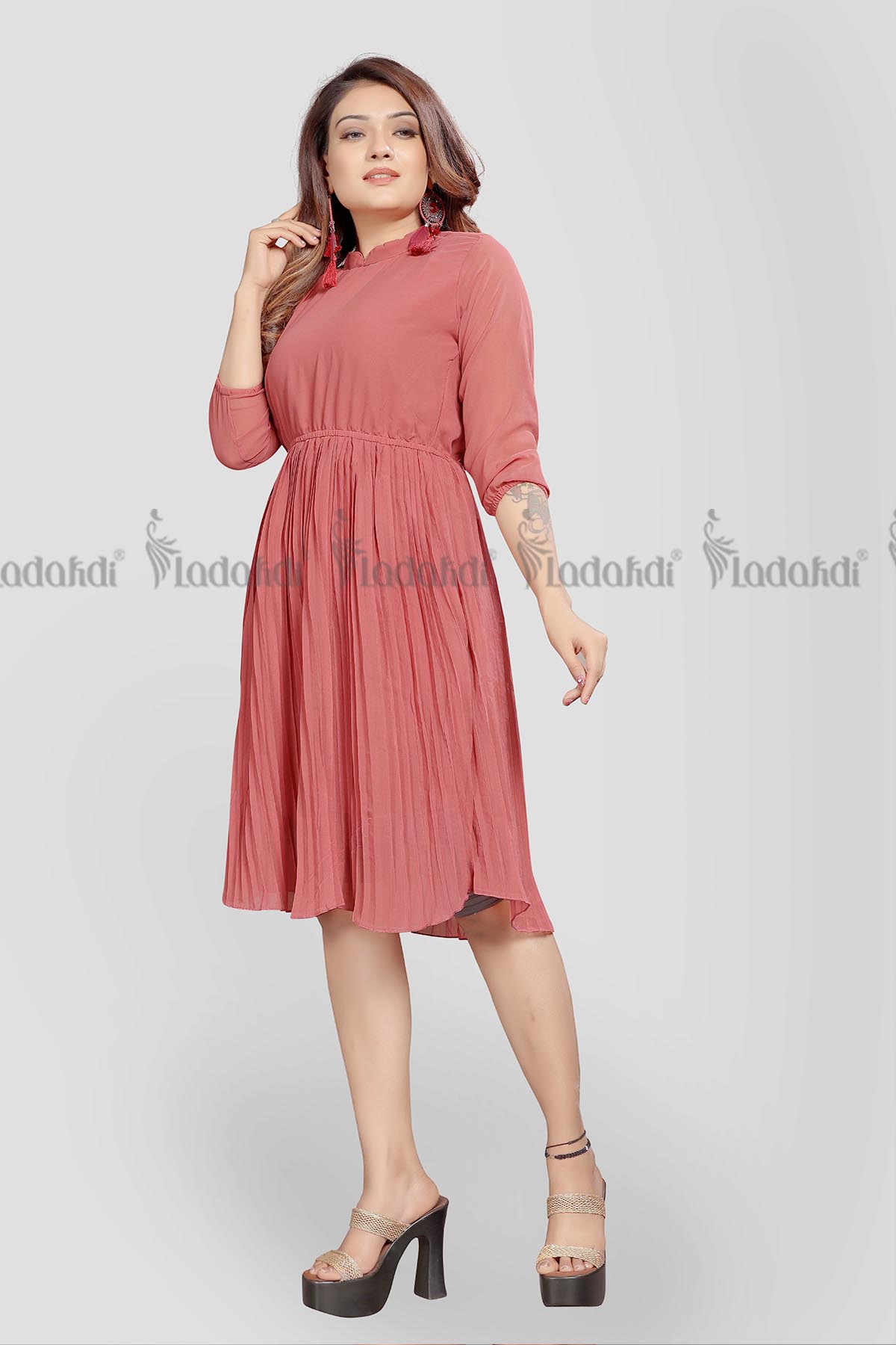 Buy Women Red Mesh Strappy Midi Dress Online at Sassafras