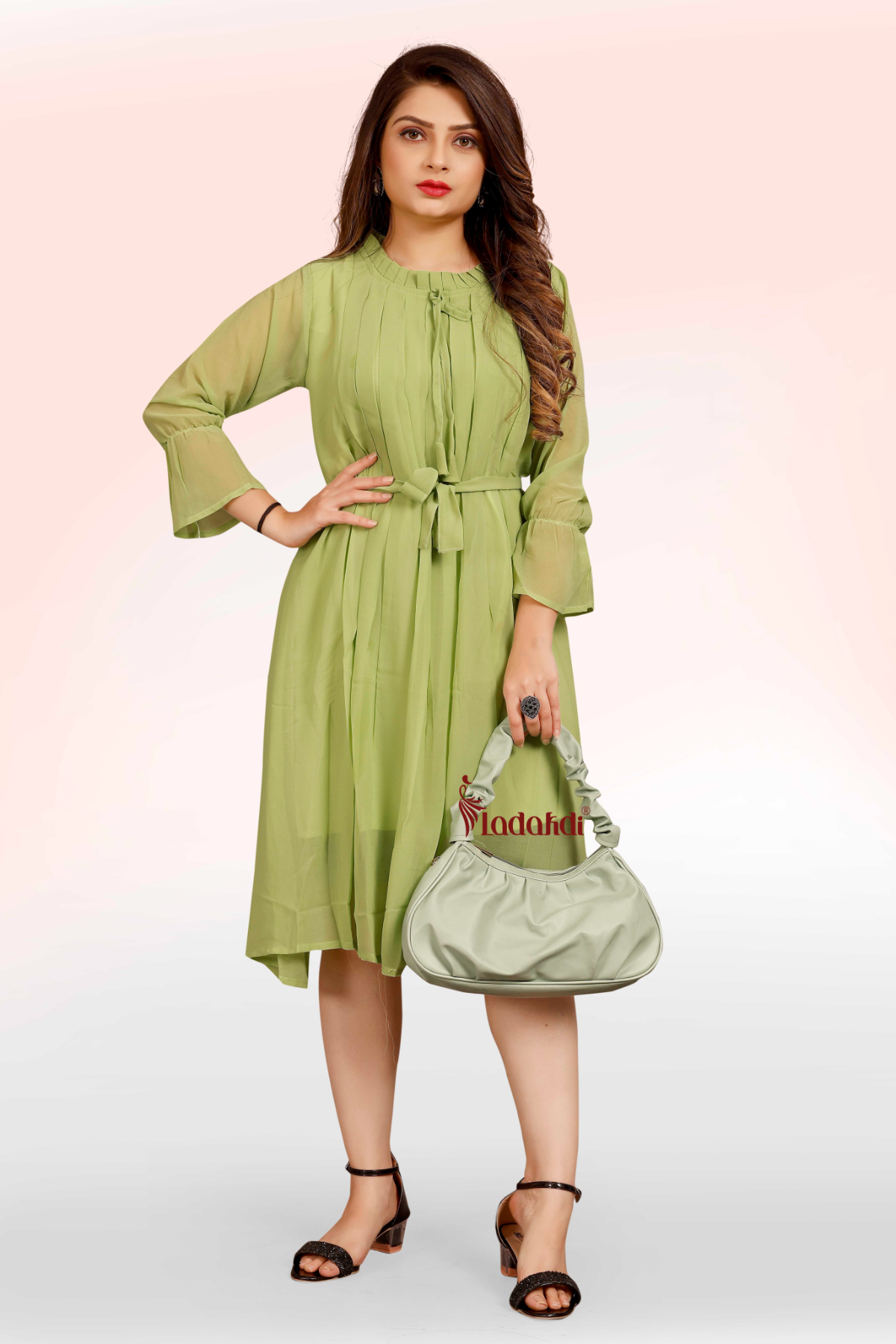 Green Cotton One Piece Dress for women | Shop Now