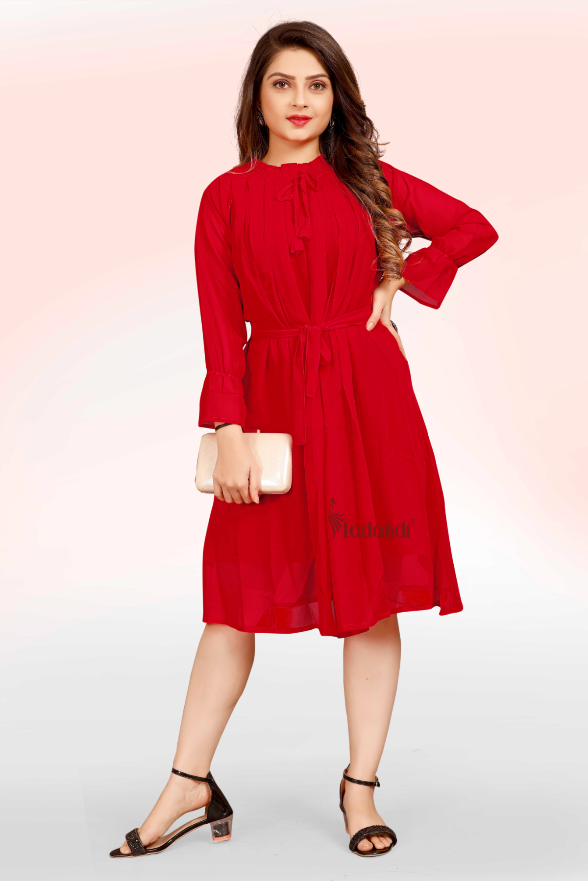 Buy Party Wear Rani Crushed Fancy Dress Online From Surat Wholesale Shop.